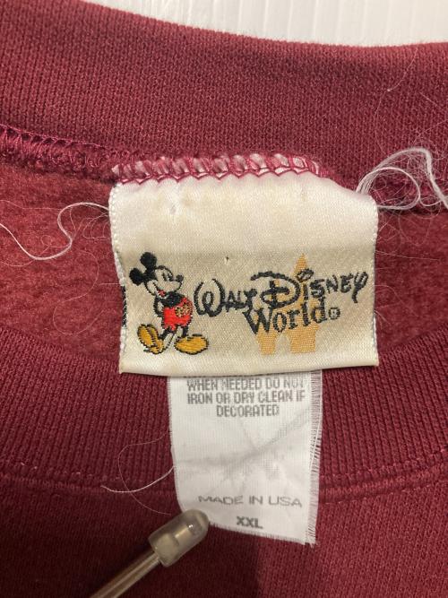 DISNEY（ディズニー）DISNEY (ディズニー) クルーネックスウェット / ANIMAL KINGDOM ワインレッド サイズ:XXLの古着・服飾アイテム