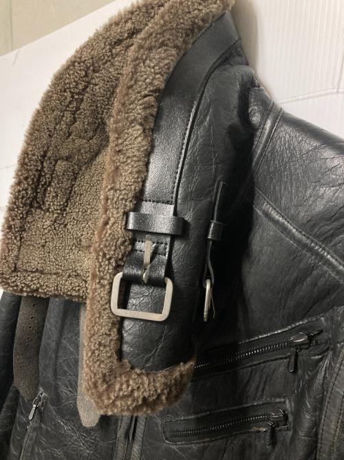 RAWLIFE（ロウライフ）RAWLIFE (ロウライフ) ムートンジャケット ブラック サイズ:Mの古着・服飾アイテム