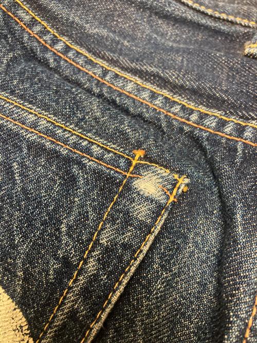 EVISU（エヴィス）EVISU (エヴィス) カモメペイントデニムパンツ インディゴ サイズ:30×35の古着・服飾アイテム