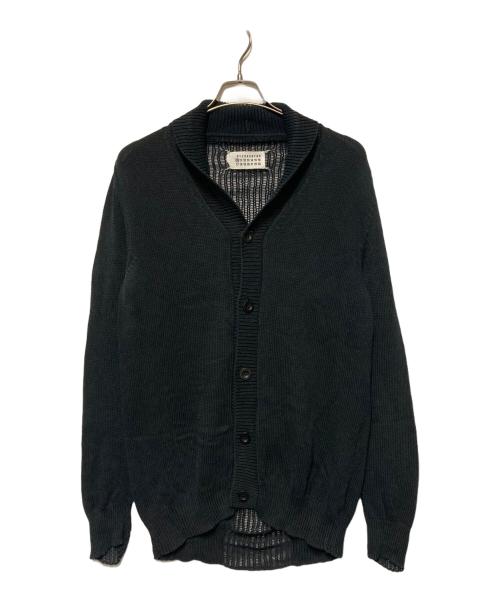 Maison Martin Margiela（メゾンマルタンマルジェラ）Maison Martin Margiela (メゾンマルタンマルジェラ) ショールカラーカーディガン ブラック サイズ:Mの古着・服飾アイテム