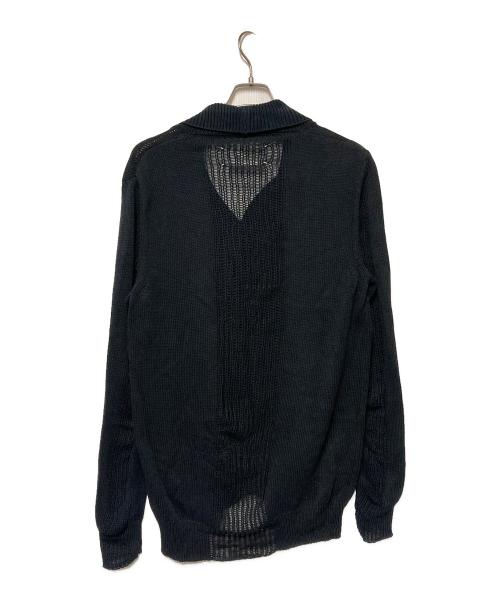Maison Martin Margiela（メゾンマルタンマルジェラ）Maison Martin Margiela (メゾンマルタンマルジェラ) ショールカラーカーディガン ブラック サイズ:Mの古着・服飾アイテム