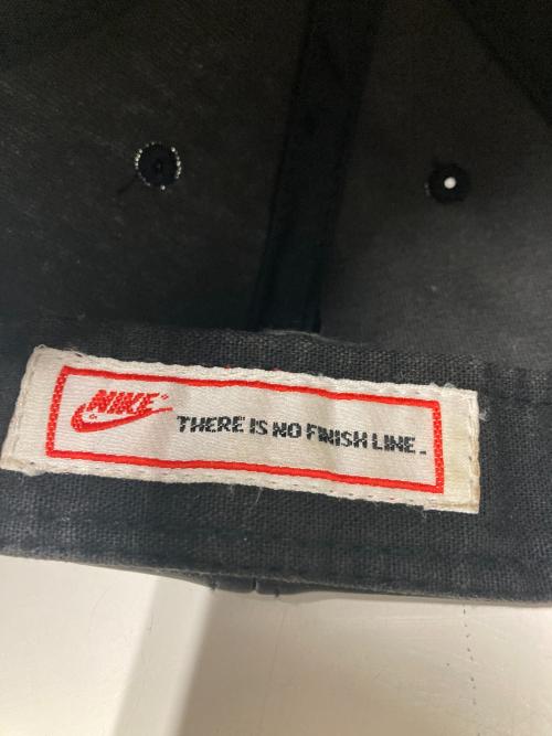 NIKE（ナイキ）NIKE (ナイキ) 90s スウッシュロゴレザー6パネルキャップ ブラック サイズ:-の古着・服飾アイテム