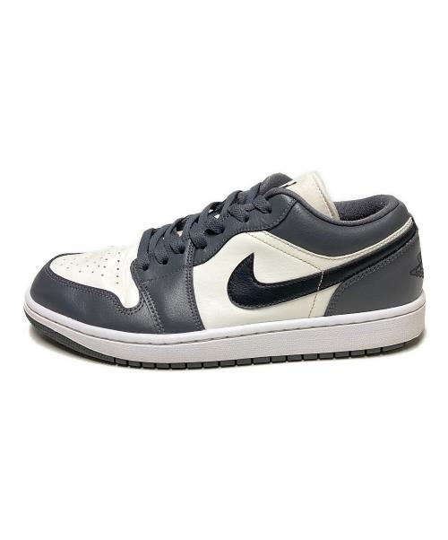 NIKE（ナイキ）NIKE (ナイキ) WMNS AIR JORDAN 1 LOW グレー×ホワイト サイズ:US11の古着・服飾アイテム