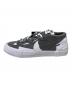 NIKE (ナイキ) sacai (サカイ) BLAZER LOW グレー×ホワイト サイズ:US9.5 未使用品：13000円