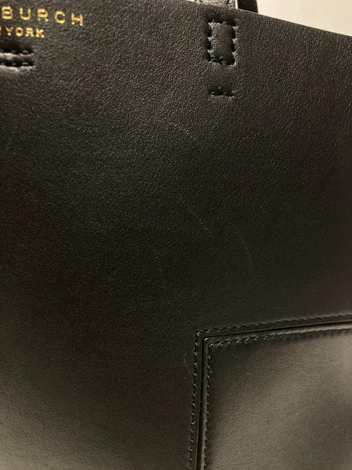TORY BURCH（トリーバーチ）TORY BURCH (トリーバーチ) 2WAYレザーハンドバッグ ブラックの古着・服飾アイテム