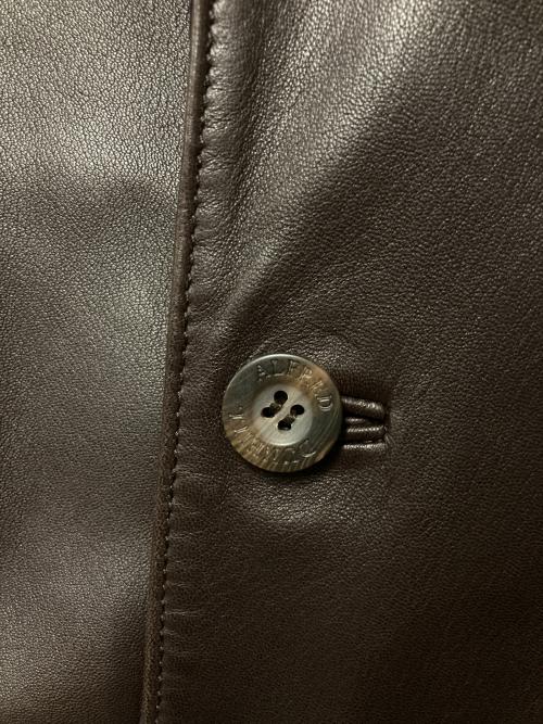 dunhill（ダンヒル）dunhill (ダンヒル) リバーシブルレザーコート ブラウン×ブラック サイズ:Mの古着・服飾アイテム