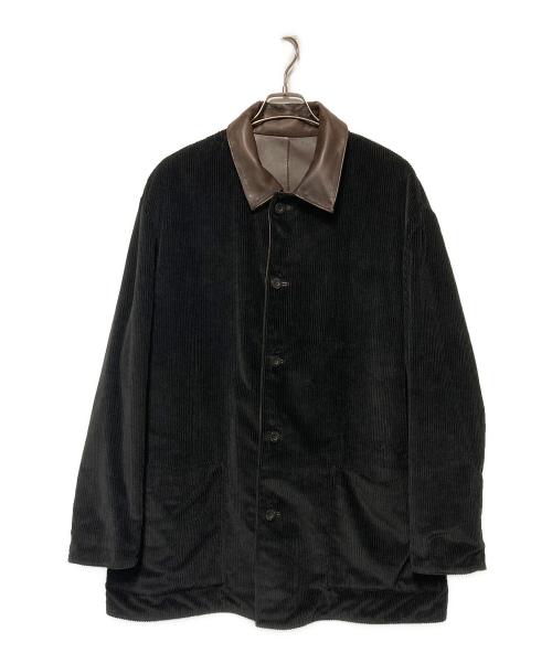 dunhill（ダンヒル）dunhill (ダンヒル) リバーシブルレザーコート ブラウン×ブラック サイズ:Mの古着・服飾アイテム