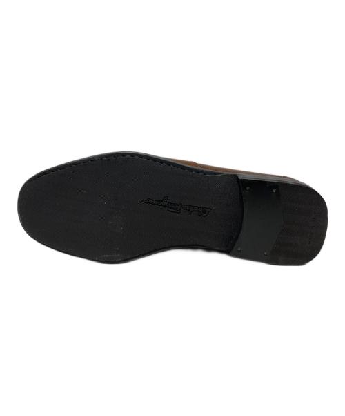 Salvatore Ferragamo（サルヴァトーレ フェラガモ）Salvatore Ferragamo (サルヴァトーレ フェラガモ) コインローファー ブラウン サイズ:7 1/2EEの古着・服飾アイテム