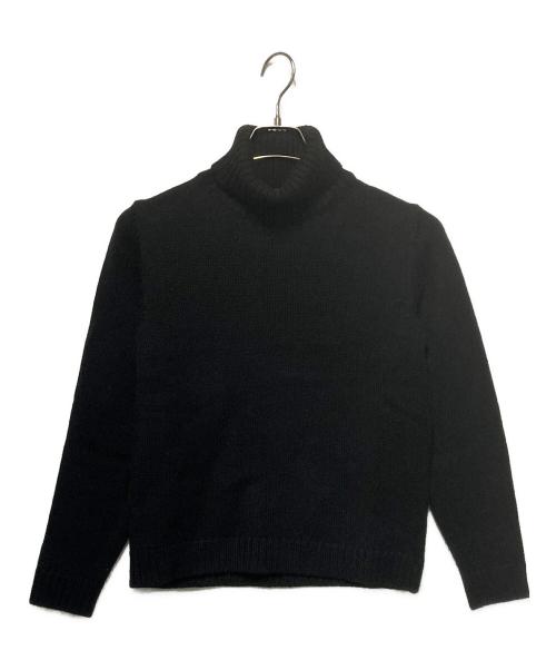 Zanone（ザノーネ）Zanone (ザノーネ) 5ゲージウールソリッドタートルネックニット  ブラック サイズ:46の古着・服飾アイテム