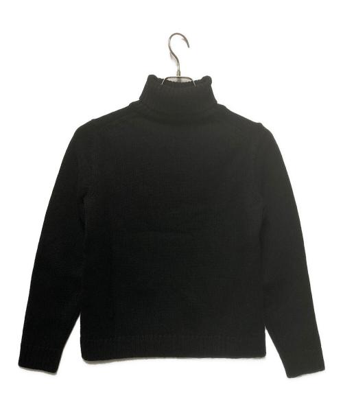 Zanone（ザノーネ）Zanone (ザノーネ) 5ゲージウールソリッドタートルネックニット  ブラック サイズ:46の古着・服飾アイテム
