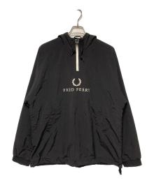 FRED PERRY（フレッドペリー）の古着「Embroidered Half Zip JKT」｜ブラック
