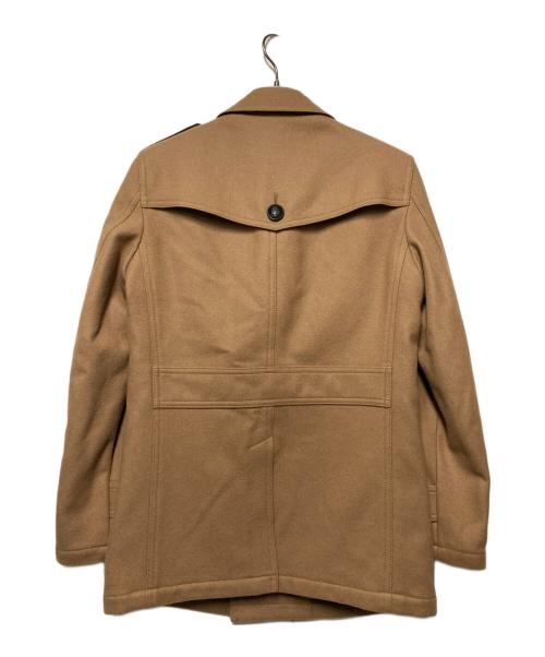 BURBERRY BLACK LABEL（バーバリーブラックレーベル）BURBERRY BLACK LABEL (バーバリーブラックレーベル) メルトンウールPコート キャメル サイズ:Lの古着・服飾アイテム