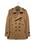 BURBERRY BLACK LABEL（バーバリーブラックレーベル）の古着「メルトンウールPコート」｜キャメル