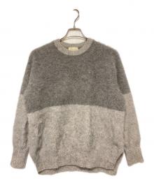 UNITED ARROWS（ユナイテッドアローズ）の古着「フォックスカシミヤクルーネックニット」｜グレー
