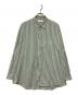 Graphpaper（グラフペーパー）の古着「24SS Broad L/S Oversized Regular Collar Shirt」｜グリーン×ホワイト