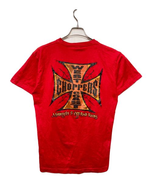 WEST COAST CHOPPERS（ウエストコーストチョッパーズ）WEST COAST CHOPPERS (ウエストコーストチョッパーズ) プリントTシャツ レッド サイズ:Sの古着・服飾アイテム