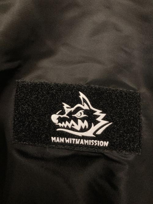 ALPHA（アルファ）ALPHA (アルファ) MAN WITH A MISSION (マンウィズアミッション) フーデッドMA-1ジャケット ブラック サイズ:XL 未使用品の古着・服飾アイテム