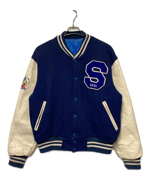 SEGA（セガ）SEGA (セガ) スタジャン / Sonic the Hedgehog ブルー×ホワイト サイズ:Mの古着・服飾アイテム