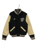 REEBOKリーボック）の古着「RAIDERS スタジャン」｜ホワイト×ブラック