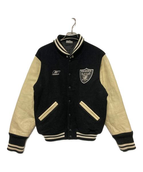 REEBOK（リーボック）REEBOK (リーボック) RAIDERS スタジャン ホワイト×ブラック サイズ:Mの古着・服飾アイテム