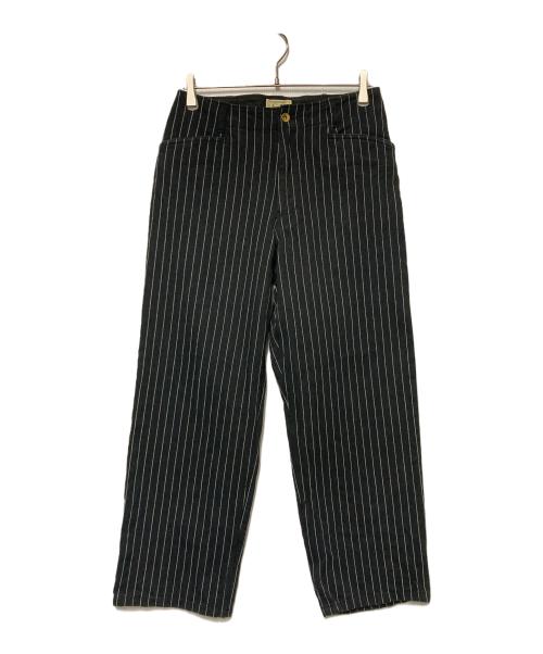 Schott（ショット）Schott (ショット) STRIPE FRISCO PANTS ブラック サイズ:30の古着・服飾アイテム