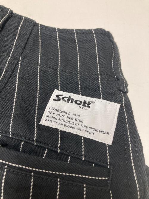 Schott（ショット）Schott (ショット) STRIPE FRISCO PANTS ブラック サイズ:30の古着・服飾アイテム