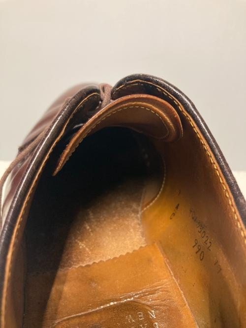Alden（オールデン）Alden (オールデン) BARNEYS NEWYORK (バーニーズ・ニューヨーク) プレーントゥシューズ ブラウン サイズ:9Cの古着・服飾アイテム