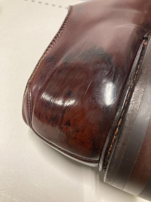 Alden（オールデン）Alden (オールデン) BARNEYS NEWYORK (バーニーズ・ニューヨーク) プレーントゥシューズ ブラウン サイズ:9Cの古着・服飾アイテム