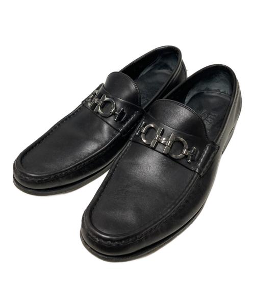 Salvatore Ferragamo（サルヴァトーレ フェラガモ）Salvatore Ferragamo (サルヴァトーレ フェラガモ) ガンチーニビットローファー ブラック サイズ:7EEEの古着・服飾アイテム