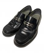 BURBERRY BLACK LABELバーバリーブラックレーベル）の古着「ビットローファー」｜ブラック
