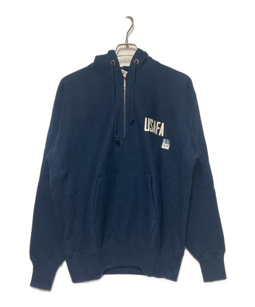 Champion REVERSE WEAVE（チャンピオン リバース ウィーブ）Champion REVERSE WEAVE (チャンピオン リバース ウィーブ) ハーフジップパーカー ネイビー サイズ:L 未使用品の古着・服飾アイテム