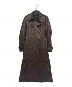 COACHコーチ）の古着「レザートレンチコート」｜ブラウン