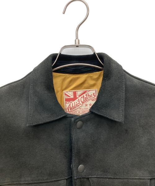 ADDICT CLOTHES（アディクト クローズ）ADDICT CLOTHES (アディクト クローズ) レザージャケット ブラック サイズ:36の古着・服飾アイテム