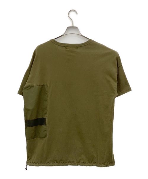 REMI RELIEF×BRIEFING（レミレリーフ×ブリーフィング）REMI RELIEF×BRIEFING (レミレリーフ×ブリーフィング) ビッグシルエットポケットT カーキ サイズ:Lの古着・服飾アイテム