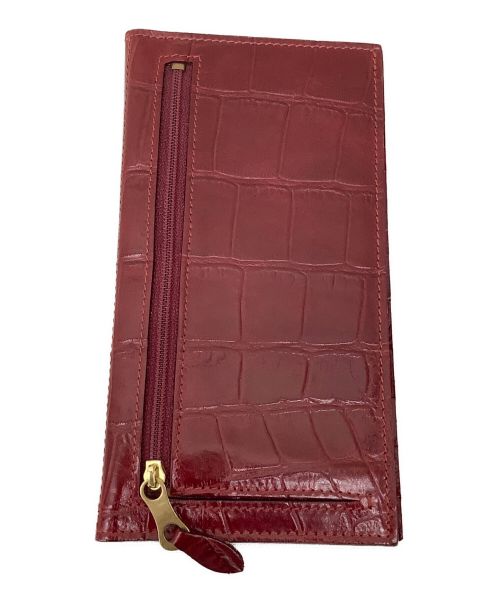 IL BISONTE（イル ビゾンテ）IL BISONTE (イル ビゾンテ) 札入れ レッドの古着・服飾アイテム