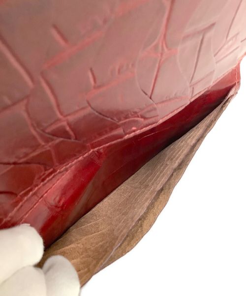 IL BISONTE（イル ビゾンテ）IL BISONTE (イル ビゾンテ) 札入れ レッドの古着・服飾アイテム