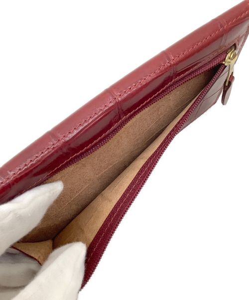 IL BISONTE（イル ビゾンテ）IL BISONTE (イル ビゾンテ) 札入れ レッドの古着・服飾アイテム