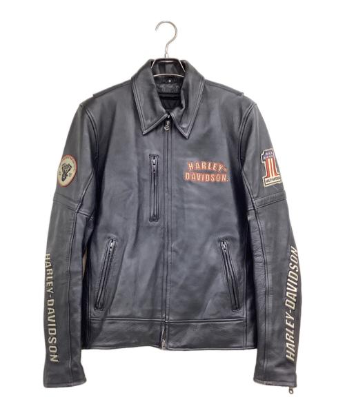 HARLEY-DAVIDSON（ハーレーダビッドソン）HARLEY-DAVIDSON (ハーレーダビッドソン) レザージャケット ブラック サイズ:Sの古着・服飾アイテム