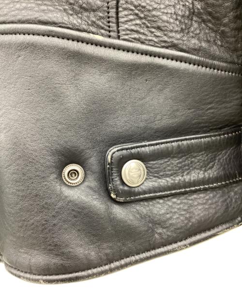 HARLEY-DAVIDSON（ハーレーダビッドソン）HARLEY-DAVIDSON (ハーレーダビッドソン) レザージャケット ブラック サイズ:Sの古着・服飾アイテム
