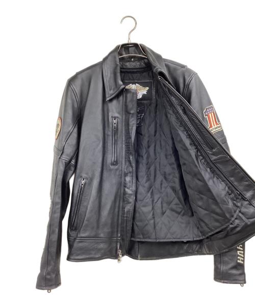 HARLEY-DAVIDSON（ハーレーダビッドソン）HARLEY-DAVIDSON (ハーレーダビッドソン) レザージャケット ブラック サイズ:Sの古着・服飾アイテム
