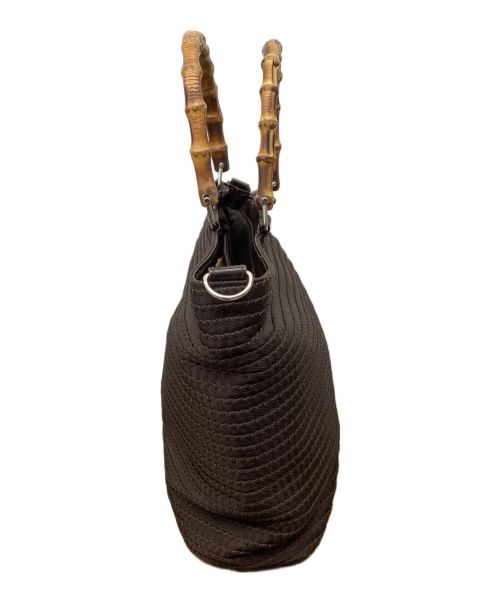 GUCCI（グッチ）GUCCI (グッチ) バンブーハンドバッグ ブラウンの古着・服飾アイテム