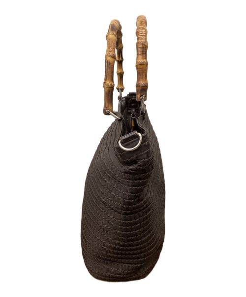 GUCCI（グッチ）GUCCI (グッチ) バンブーハンドバッグ ブラウンの古着・服飾アイテム