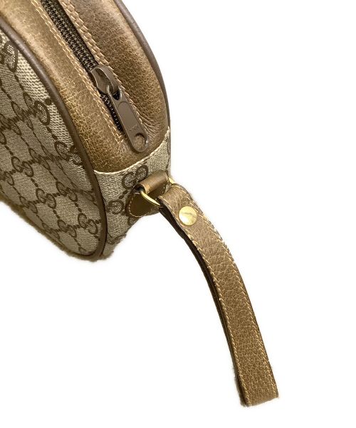 GUCCI（グッチ）GUCCI (グッチ) OLD GUCCI シェリーライン クラッチバッグ ブラウンの古着・服飾アイテム
