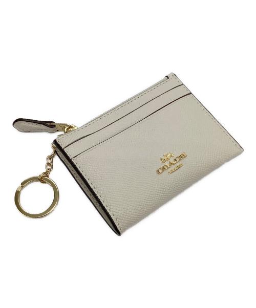COACH（コーチ）COACH (コーチ) パスケース付きコインケース ベージュの古着・服飾アイテム