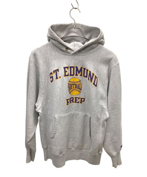 Champion REVERSE WEAVE（チャンピオン リバース ウィーブ）Champion REVERSE WEAVE (チャンピオンリバースウィーブ) プルオーバーパーカー グレー サイズ:Lサイズの古着・服飾アイテム