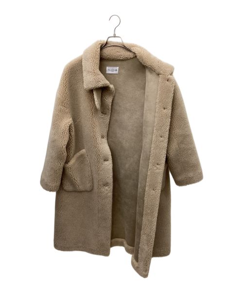 PELLESSIMO（ペレッシモ）PELLESSIMO (ペレッシモ) ボアコート ベージュ サイズ:Fの古着・服飾アイテム