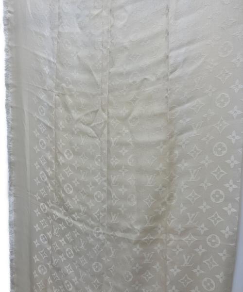 LOUIS VUITTON（ルイ ヴィトン）LOUIS VUITTON (ルイ ヴィトン) モノグラムストール アイボリーの古着・服飾アイテム