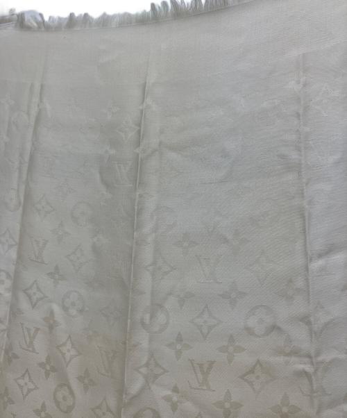 LOUIS VUITTON（ルイ ヴィトン）LOUIS VUITTON (ルイ ヴィトン) モノグラムストール アイボリーの古着・服飾アイテム