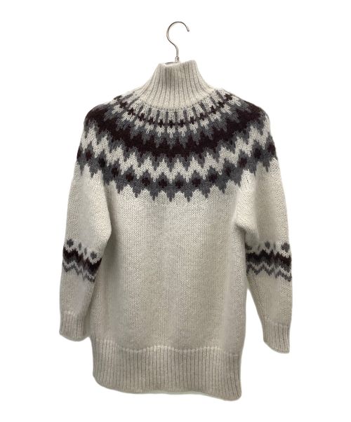 BATONER（バトナ―）BATONER (バトナ―) モヘアノルディックタートルニット ホワイト サイズ:サイズ1の古着・服飾アイテム