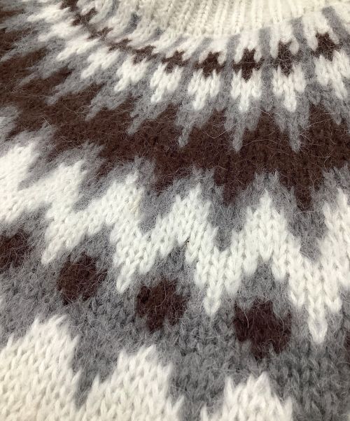 BATONER（バトナ―）BATONER (バトナ―) モヘアノルディックタートルニット ホワイト サイズ:サイズ1の古着・服飾アイテム